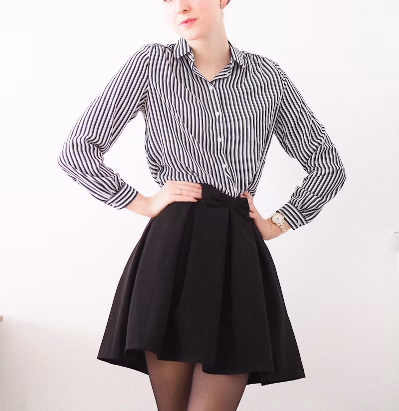 Blusa Canelada Bege Manga Longa